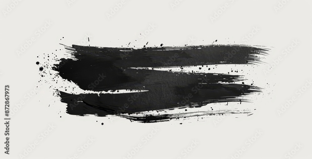Aufkleber grunge design elements using brushstrokes. paintbrush set. brush strokes templates.
