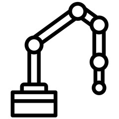 Cobot vector icon illustration of Robotics iconset.