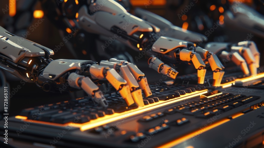 Poster AI robots assist chatbots, chat AI, generating images, writing code, and analyzing data through a website or computer software.