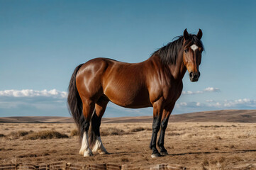 Obraz premium horse in the field