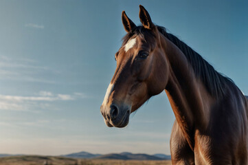 Obraz premium horse in the field