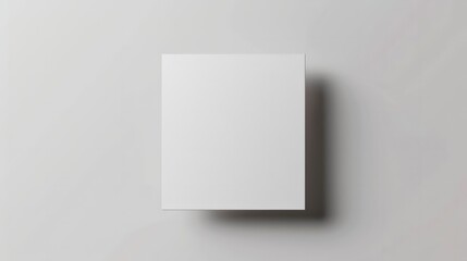 Fototapeta premium Blank photorealistic brochure mockup on light gray background.
