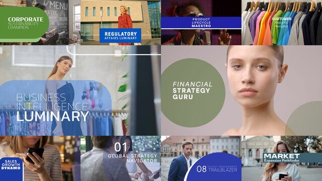 Business Evolution | 10 Motion Titles with Control Panels