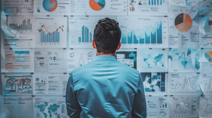 Businessman in a Simple Business Plan Concept