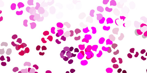 Light pink vector backdrop with chaotic shapes.