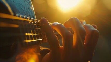 Realistic photo showcasing adaptation of fingerstyle technique for enhanced realism