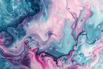Fototapeta premium abstract background of blue and pink acrylic ink