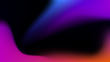 ABSTRACT DARK BACKGROUND ELEGANT GRADIENT MESH BLUE ORANGE PURPLE PINK SMOOTH COLOR DESIGN VECTOR TEMPLATE GOOD FOR MODERN WEBSITE, WALLPAPER, COVER DESIGN 