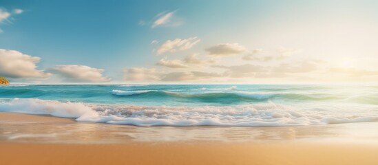 Obraz premium Tranquil Seascape at Golden Hour