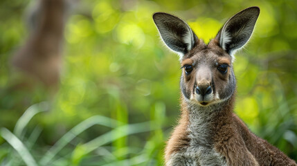 Kangaroo in wild Savannah