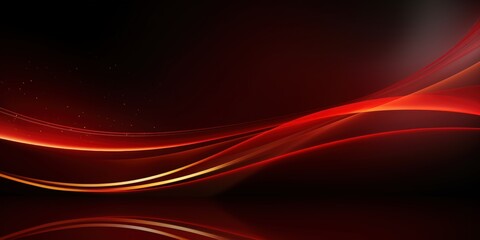 Fototapeta premium Abstract Red and Gold Swirling Lines