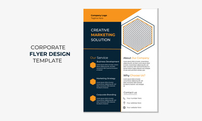 Creative business flyer template. Business  flyer layout, Modern corporate flyer.