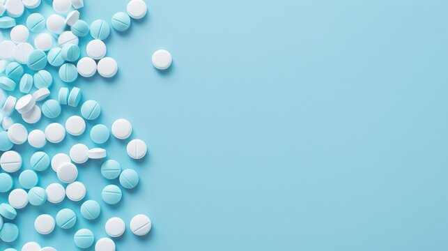 Pharmaceutical tablets of guanfacine with space for text Medical ideas