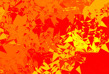 Light Red, Yellow vector template with abstract forms.