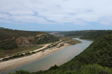 Odeceixe, Portugal. Praia de Odeceixe is a beach belonging to the parish of Odeceixe, municipality of Aljezur. It is the northernmost beach in the Algarve.