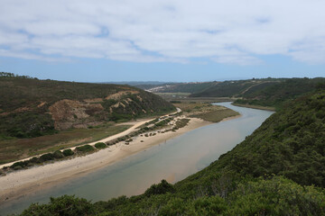 Odeceixe, Portugal. Praia de Odeceixe is a beach belonging to the parish of Odeceixe, municipality of Aljezur. It is the northernmost beach in the Algarve.