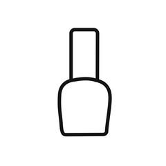 Nail Polish Icon linear vector graphics sign