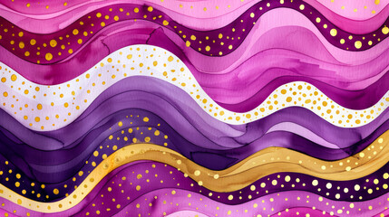 Ink watercolor illustration showcasing vibrant plum and gold hues evoking the celebration of Diwali banner design watercolour background 