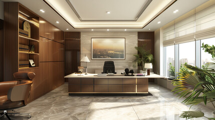 interior of luxury room in the office