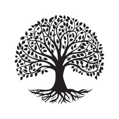 tree silhouette vector