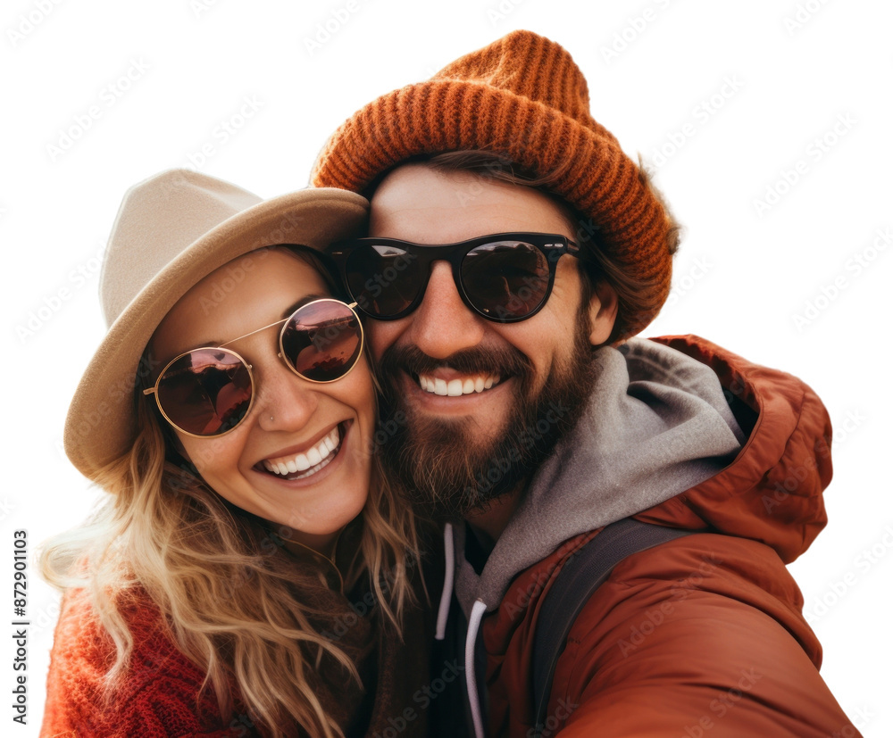 Poster png couple traveler selfie portrait adult.