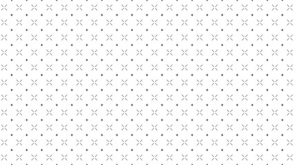 小さなキラキラ模様のキルティング風パターン背景、モノクロ、アスペクト比16:9