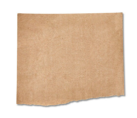 note paper blank sign tag label background ripped torn pad message vintage retro brown cardbord