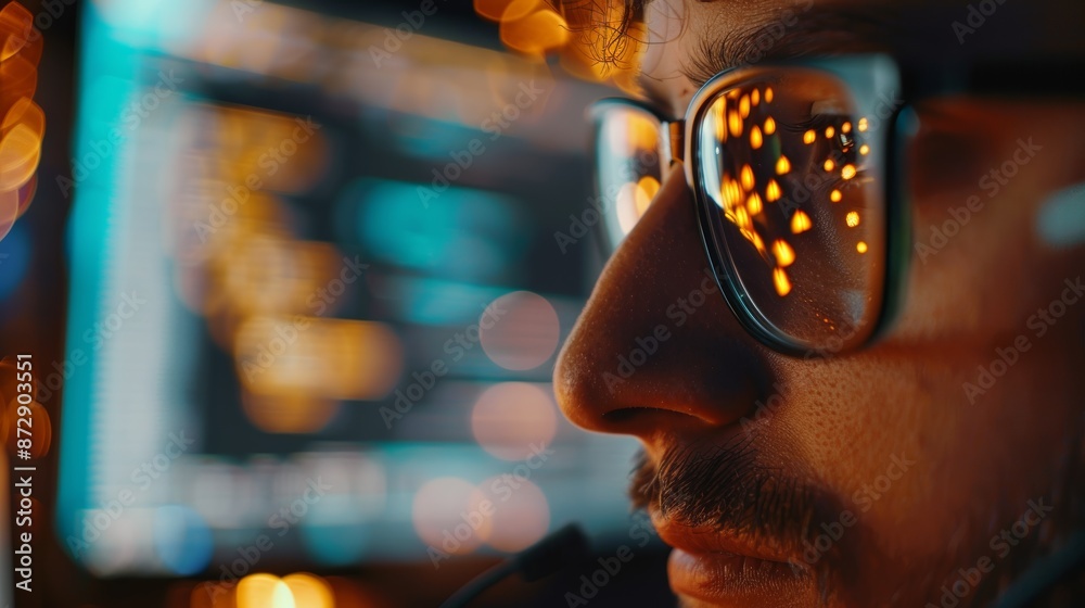 Aufkleber Developer coding innovative e-commerce platform using AI and big data