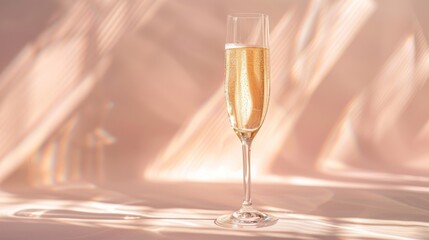 Champagne Glass with Sunbeam
