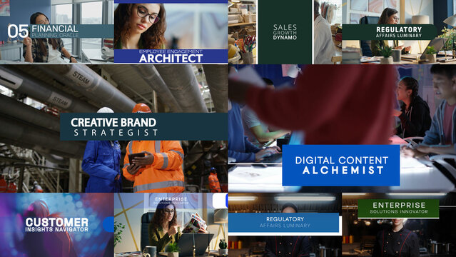 Corporate Precision | 10 Motion Titles with Control Panels
