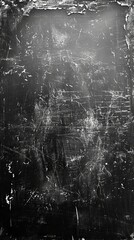 Chalk Erased on Blackboard Creating Dark Grunge Texture Background Suitable for Education Themes