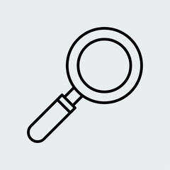 Magnifying Glass. Easy editable vector design.