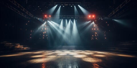 Empty Stage with Lights