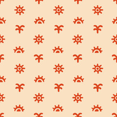 African ethnic seamless pattern. Tribal background