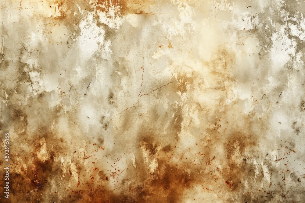 Poster distressed brown wall texture with cracks and stains. rustic background for design projects. weather