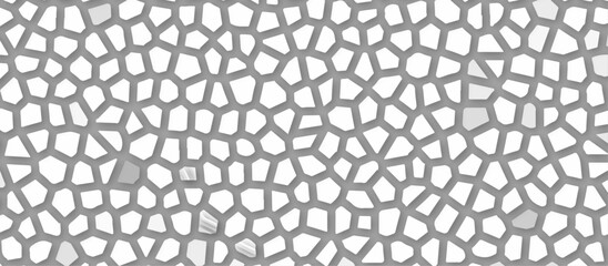 white stains broken glass background textrue. geometric pattern with 3d shapes vector Illustration. gray broken wall paper in decoration. low poly crystal mosaic background.	