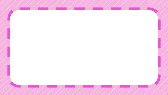 simple abstract pop frame loop animation background