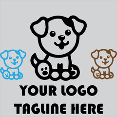 Various Cute and Charming Dog Breeds Adorable Dog Expressions and Behaviors Cute Dog Background Vector Adorable Image Collection