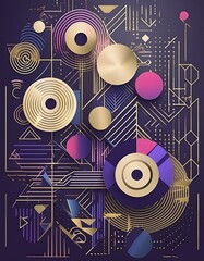 Obraz premium fond moderne et numérique pour création graphique en ia