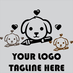 Various Cute and Charming Dog Breeds Adorable Dog Expressions and Behaviors Cute Dog Background Vector Adorable Image Collection