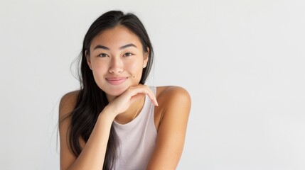 The smiling young woman