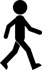 silhouette of a person walking
