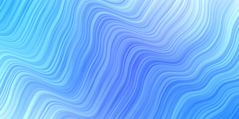 Light BLUE vector background with bent lines.