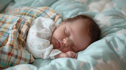 The peaceful sleeping baby