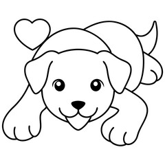 Happy Puppy Vector Design for Pet Branding and Graphics