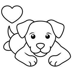 Happy Puppy Vector Design for Pet Branding and Graphics