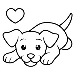 Happy Puppy Vector Design for Pet Branding and Graphics