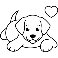 Happy Puppy Vector Design for Pet Branding and Graphics