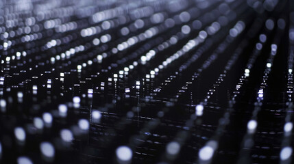 Thin line of Morse code across top, decoding finance, minimalist