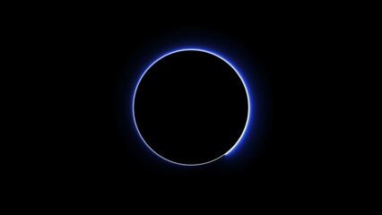 Abstract Glowing Neon circle loading icon concept illustration background 4k.